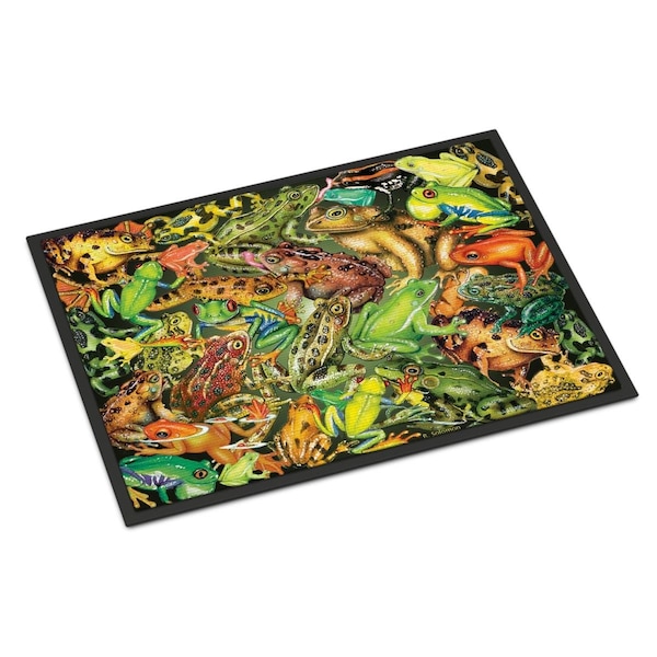 Jensendistributionservices 18 x 27 in. Frogs Indoor or Outdoor Mat MI2553250 - main